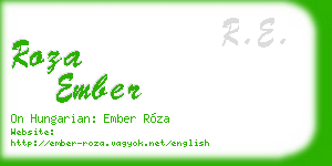 roza ember business card